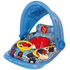 兒童汽車遮陽游泳圈, 混色, 1個