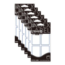 Petit 索引標籤貼紙 20-206B 18p, 藍色, 6個