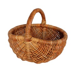 Rattan Shop 天然藤柄水果籃 440 x 330 x 220 mm B609, 深色, 1個