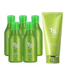 TS All New Plus TS 洗髮水 100g x 5入+護髮素 200ml, 1組