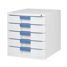 SYSmAX Newmax 文件櫃, 5層, 藍色
