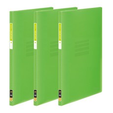 ECO Chungwoon 彩色插頁透明文件夾 20頁 A4, 淺綠色, 3個