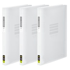 ECO Chungwoon 彩色索引透明文件夾 30頁 A4, 透明, 3個