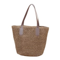 더시럽 셀럽 빅 라탄 토트백