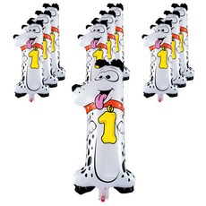 WOW PARTY KOREA 狗狗數字氣球 數字1, 混合顏色, 10個