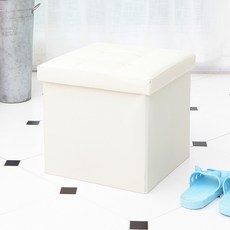 Shinwon Caroline收納椅凳, 白色的