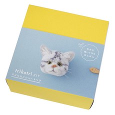 品牌紗線 Tricotri 美國短毛貓 毛球寵物 DIY套組 01-148F, 1套, 混合顏色