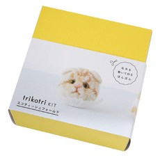 Brandyan Tricotri 蘇格蘭摺耳貓 毛線球寵物 DIY套組 01-148D, 1套, 混合色