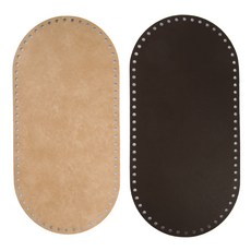 Hamanaka 包底 橢圓形 2件組, 米色, 深棕色, 1套