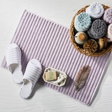 SOFT TOUCH 棉質浴室腳踏墊, 紫色的