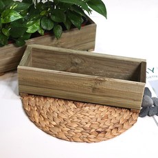 Garden in the City 防腐木花盆, 混合顏色, 1個