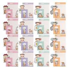 쓰임앤끌림 편지지 이런식빵, 랜덤 발송, 16세트