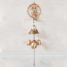 MarieDecor 幸運環貓頭鷹門鈴, 金色