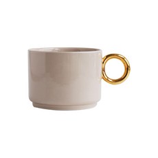 제이테이블 아덴 골드라인 멀티링 디저트 빙수볼 400ml, 크림베이지, 1개