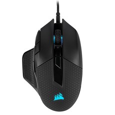 CORSAIR 海盜船 Nightsword RGB電競滑鼠 RGP0073, 黑色