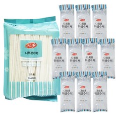 e.Life 衛生湯筷 10入 x 10組 + 木筷 200入, 1套