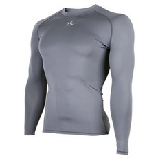 KAXIYA 男士漸進式功能打底超合身純色長袖