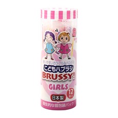 BRUSSY 어린이 칫솔 6색, PINK, 12개