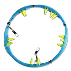 DCAPS 白帶魚主線釣組 10段 藍色 + 三角旋轉體 隨機出貨, 1個