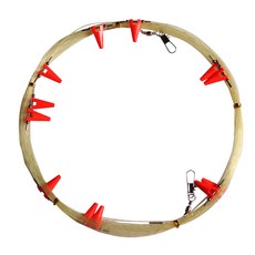 DCAPS 白帶魚主線釣組 12段 黃色 + 三角旋轉體 隨機出貨, 1個