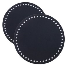 Hamanaka 圓形包底, 黑色, 2個