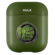 MARVEL 漫威 英雄標誌AirPods耳機保護殼, 單一商品, 浩克