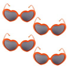 PARTYSHOW 愛心眼鏡, 橘色, 4個