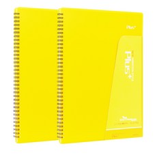 晴雲 Plus 樂譜夾 30頁 A4, 黃色, 2個