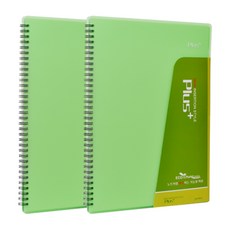 ECO Chungwoon Plus 活頁樂譜夾 20頁 A4, 黃綠色, 2個