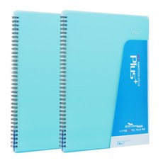 ECO Chungwoon Plus 樂譜夾 40頁 A4, 天藍色, 2個