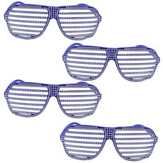 파티쇼 셔터쉐이드큐빅 안경, 블루, 4개