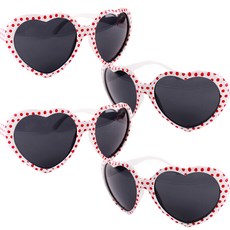 PARTYSHOW 愛心眼鏡, 點點白色, 4個