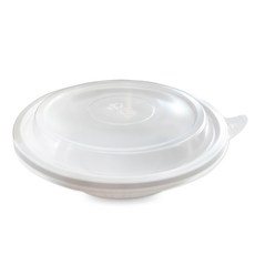 中式麵條外帶餐碗 白色+蓋子組 TY-2145, 50個, 1套