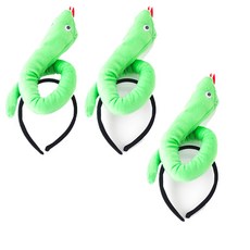 PARTYSHOW 蛇造型髮箍, 混合顏色, 3個