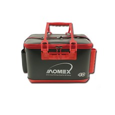 AOMEX 輕便攜帶釣魚籃 45L, 黑+紅