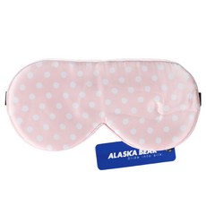 ALASKA BEAR 睡眠絲綢眼罩 華麗的粉色水滴圓點, 1件, 1個