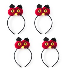 PARTYSHOW 貓頭鷹髮箍, 紅色, 4個
