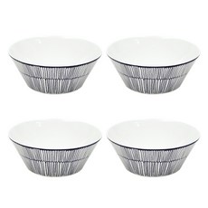 HANKOOK CHINAWARE 印花餐碗, 4個, 線