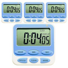 積木超市 廚房計時器, 藍色, 4個