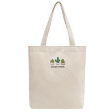 okstar 仙人掌刺繡基本款環保袋