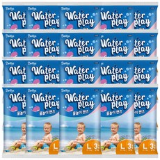 베피스 물놀이팬티 팬티형 수영장 기저귀 남아용, 대형(L), 60매