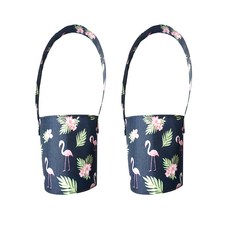 攜帶式防水環保杯袋, 海軍火烈鳥, 2個