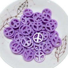 DIY珠子材料 和平造型 500g, 紫色的, 1個