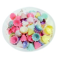 DIY珠子材料 花造型 500g, 混合, 1個