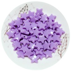 Guard五角形DIY珠子材料 500g, 紫色的, 1個