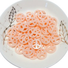 DIY珠子材料 和平造型 500g, 杏, 1個