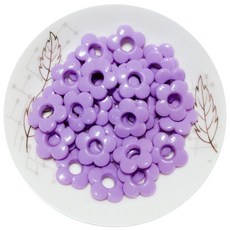 가드 보니타 DIY 비즈 재료 500g, 보라, 1개