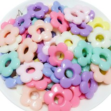 DIY珠子材料 花造型 500g, 混合, 1個