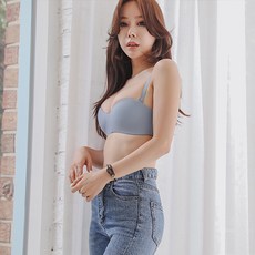 글램공감 오프숄더 노와이어 심리스밀착 접착형브라