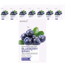 eunyul Natural系列藍莓面膜, 1片, 50片